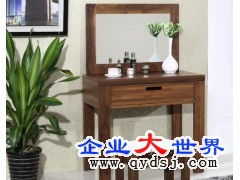 上海全实木小户型梳妆台 纯黑胡桃木化妆桌销售与批发指南
